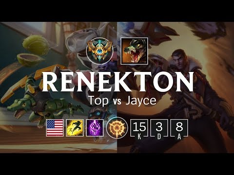 Renekton Top vs Jayce - NA Challenger Patch 8.7