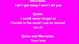 Glee - Cherish/Cherish - Lyrics