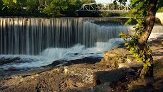 preview picture of video 'Grand River Wilson's Dam & Mill, Fergus Ontario'