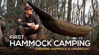 Erste Hängematte-Übernachtung | onewind Doppellagen-Hängematte mit Underquilt | solo | ohne Worte