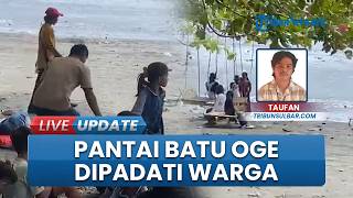 Ratusan Orang Padati Pantai Batu Oge Pasangkayu, Jumlah Pengunjung Meningkat saat Lebaran 2026