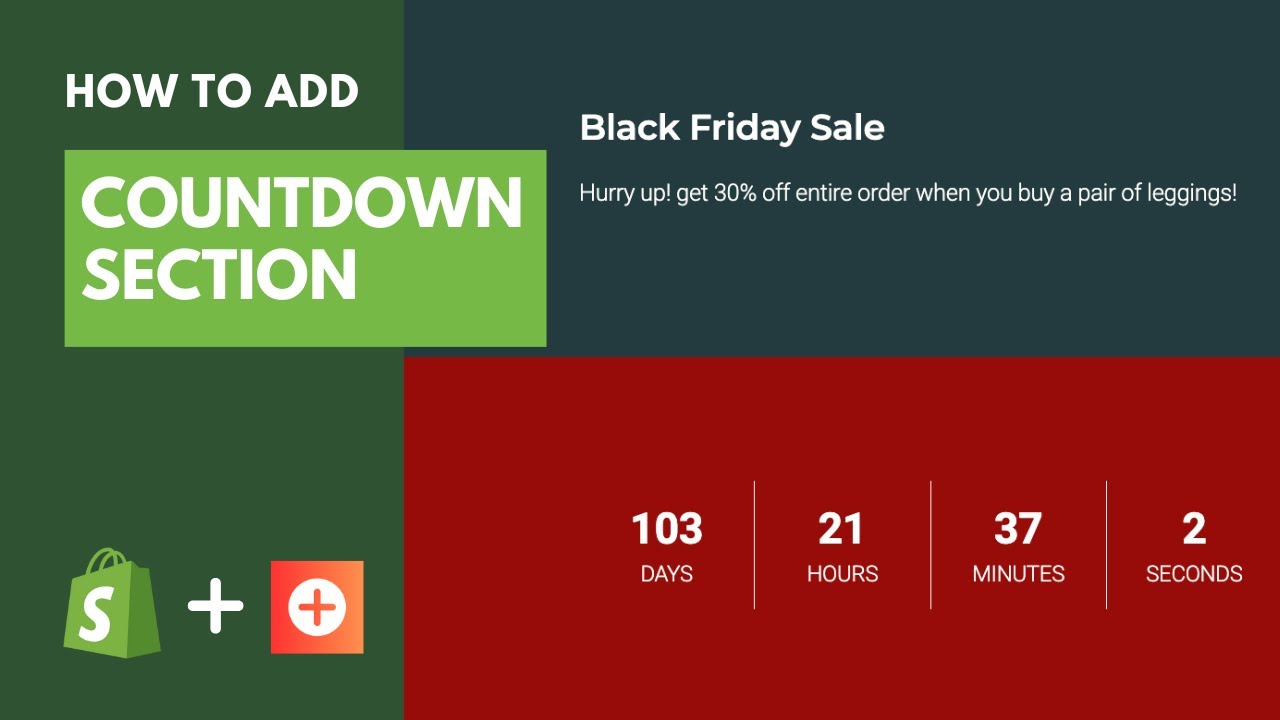 How to add Countdown section to your Shopify store in few clicks