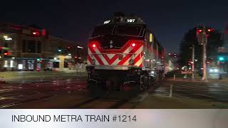 The Complete Metra Morning Rush Hour At LaGrange Road On October 31, 2025
