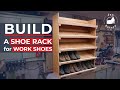 Build A NOT SO FANCY Shoe Rack For Work Shoes