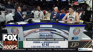 Purdue's Zach Edey discusses defeating Michigan State and if they can make deep NCAA tournament run