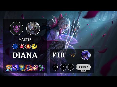Diana Mid vs Ryze - EUW Master Patch 11.18