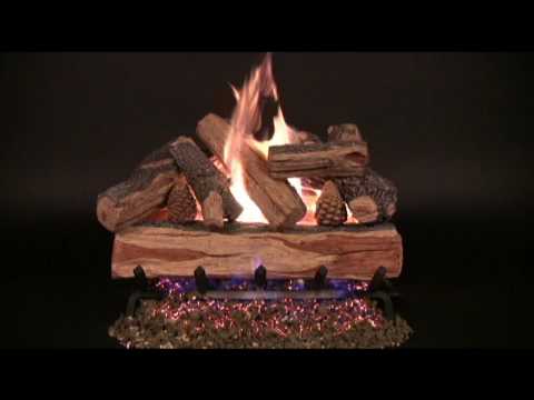 Rasmussen Cross Fire Vented Gas Log Set Video