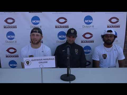 2022 NCAA Men's Tennis Regional: Gustavus Post-Match Interview