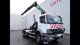 Cami&atilde;o polibenne Mercedes-Benz Atego 2633 Palfinger Pk16502+remote | Imagem 4 - Autoline