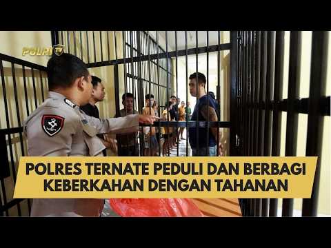 POLRES TERNATE PEDULI DAN BERBAGI KEBERKAHAN DENGAN TAHANAN