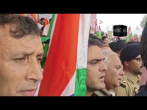 Mega Tiranga Rally held in Anantnag.  Dc Anantnag ,DIG South , SSP Anantnag lead from The Front .