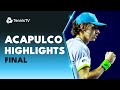 Alex De Minaur vs Tommy Paul | Acapulco 2023 Final Highlights