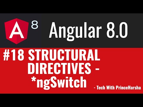 18 Angular 8 Tutorials Structural Directives ngSwitch