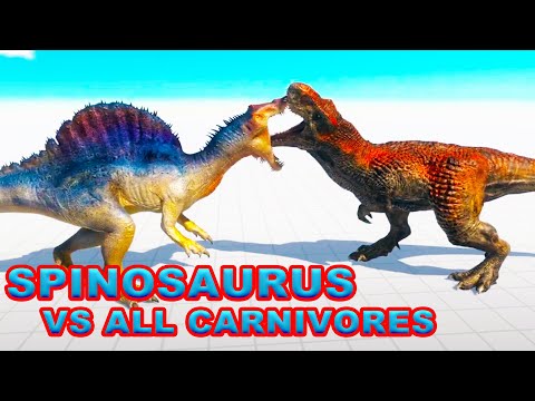 SPINOSAURUS VS ALL DINO | Animal Revolt Battle Simulator | ARBS