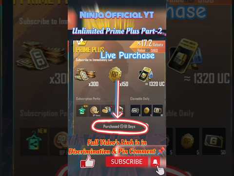 unlimited prime plus bgmi  // part 2 // prime plus in bgmi