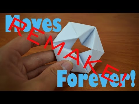 REMAKE: How to Fold an Origami Flexagon 2.0 - Easier and Super Cool!
