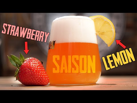 How To Brew A Strawberry Lemon Saison - Perfect Springtime Recipe