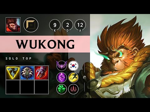 Wukong Top vs Gnar: Godlike - KR Master Patch 14.16