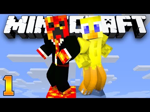 Minecraft Survival: THE BEGINNING! - (Skyblock Episode 1) - w/Preston & Choco