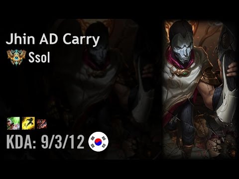 Jhin AD Carry vs Sivir - Ssol - KR Challenger Path 6.4