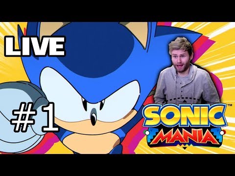 Sonic Mania Live Part 1 - Sonic Playthrough, First 7 Zones and more!