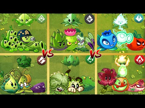 PvZ 2 Challenge - 6 Best Family Plants BattleZ - Which Team Plant Will Win