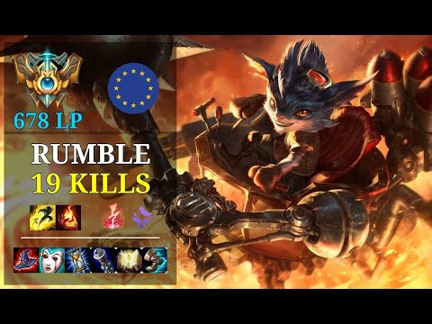 Rumble Mid vs Yone - 19 kills - Syndroom1 - EUW Challenger (678 LP)