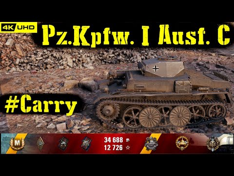 World of Tanks Pz.Kpfw. I Ausf. C Replay - 9 Kills 1.2K DMG(Patch 1.7.0)