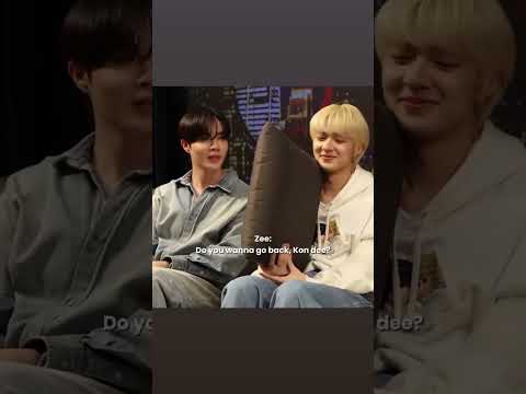 #nunew feel shy after he hear zee say Kon dee. #zeepruk #zeenunew