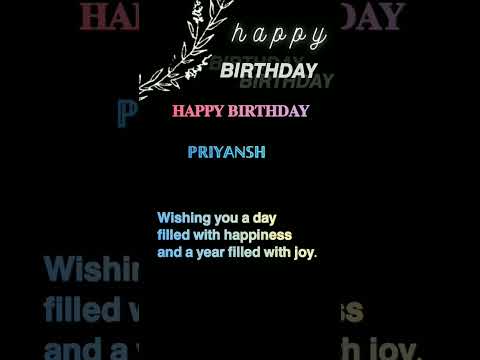 #Happy birthday to you Priyansh