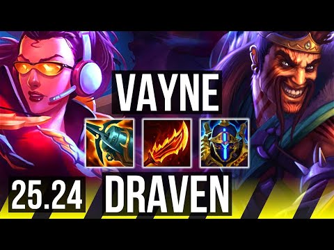 VAYNE & Nami vs DRAVEN & Neeko (ADC) | Perfect KDA: 22/0/7 | EUW Master | 25.24