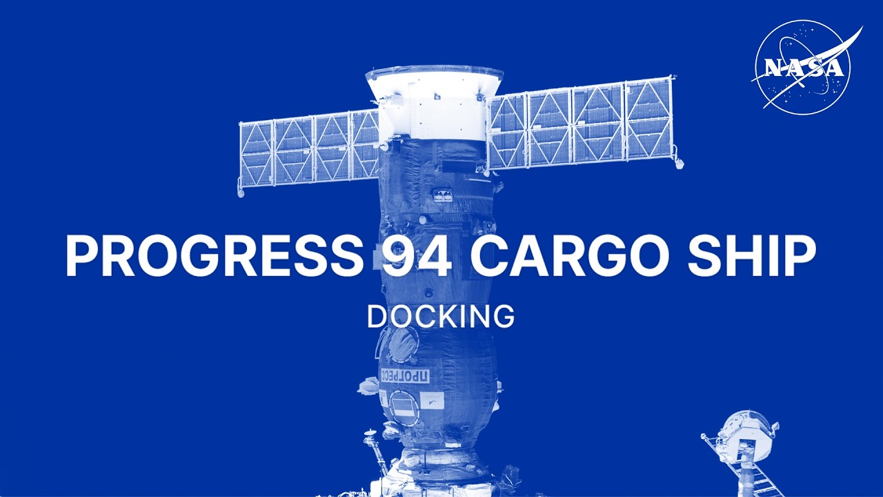 Progress 94 Cargo Ship Docking - YouTube