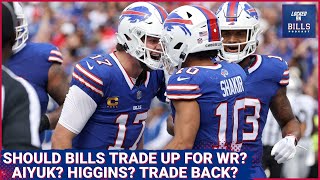 Should Buffalo Bills trade up for WR in 2024 NFL Draft? Brandon Aiyuk or Tee Higgins? Trade back?