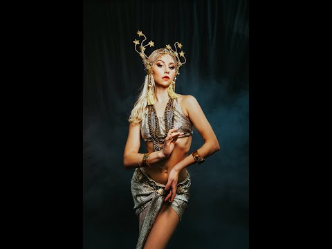 Tribal fusion improvisation during a photoshoot