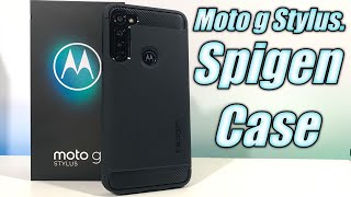 Moto g Stylus Spigen Rugged Armor Case.