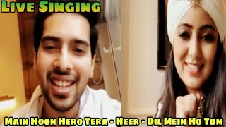 Armaan Malik &amp; Harshdeep Kaur Live Singing | Main Hoon Hero Tera - Heer - Dil Mein Ho Tum | SLV 2019