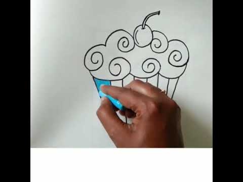 Grade 1 Art G.Brindha cup icecream coloring video - 51
