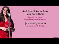 Lady Antebellum - Need You Now | Lirik Terjemahan