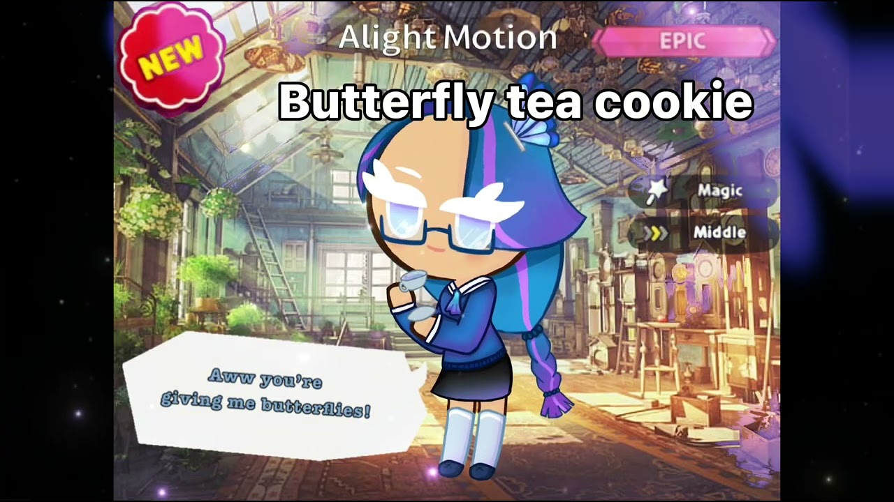 Butterfly Tea Cookie | Custom Cookie run kingdom Oc pull | Custom | CRK | OC