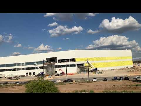 Factory Elon Musk Tesla Giga in Austin TX TX-130 toll state Texas