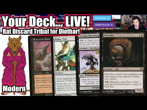 Your Deck... LIVE! Modern Rat Discard for Diothar - Master Splinter Has Taught Us Well