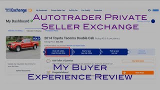 Autotrader Private Seller Exchange Buyer’s Review