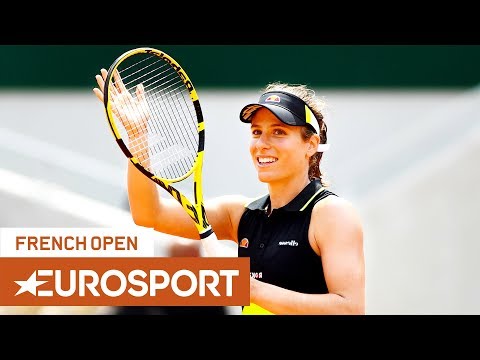 Sloane Stephens vs Johanna Konta Highlights | Roland Garros 2019 Quarter-Final | Eurosport