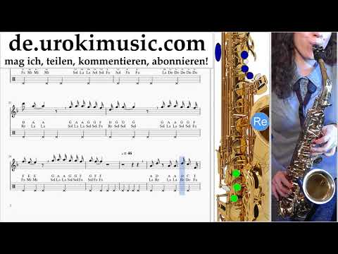 Saxophonunterricht Tenor Camila Cabello - Real Friends Noten Lernen um-i995