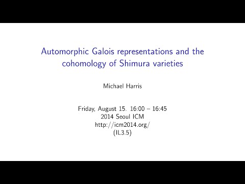 ICM2014 VideoSeries IL3.5 : Michael Harris on Aug15Fri