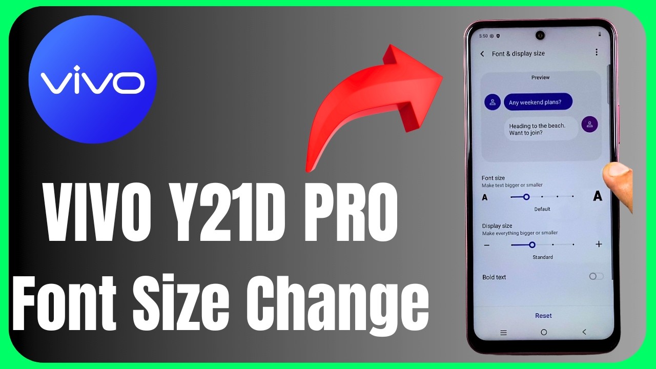 🔤 Vivo Y21D Font Size Change 😱📱 | Make Text Bigger or Smaller Easily! 🔥