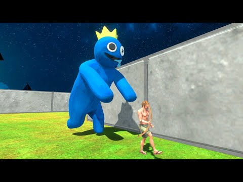 Rainbow Friends Maze - Animal Revolt Battle Simulator