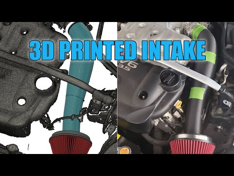 I 3d printed a custom intake for my 350z on a Bambu Lab X1 carbon.