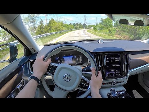 2021 Volvo S90 Recharge T8 Inscription - POV Test Drive (Binaural Audio)