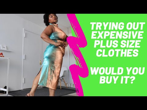 Trying out expensive clothes Ama Unique high fashion plus size line